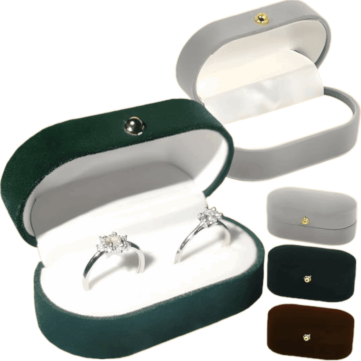 Flocking Ring Jewelry Storage Box