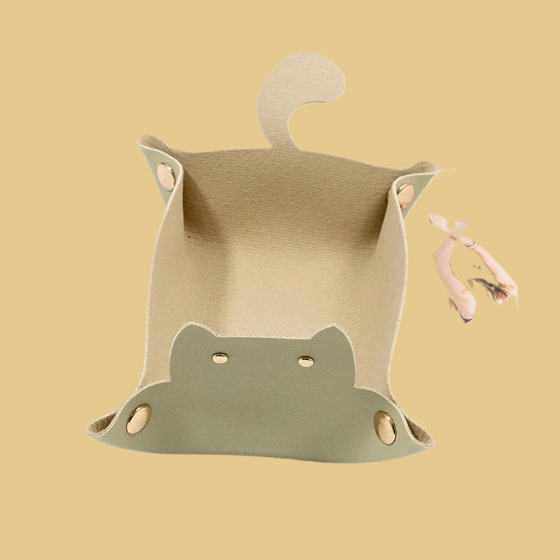 Cat Shaped PU Leather Storage Box