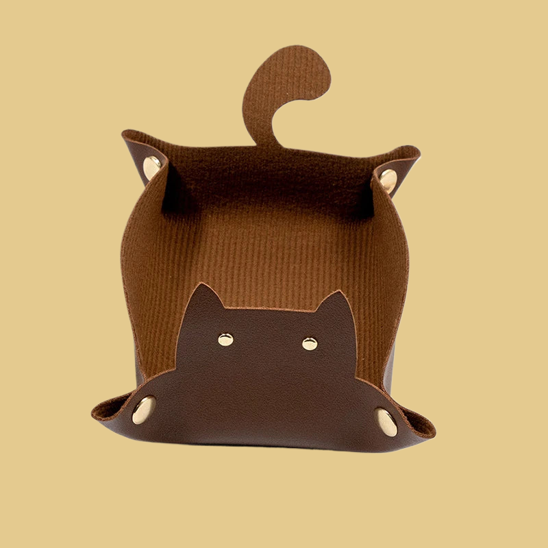 Cat Shaped PU Leather Storage Box