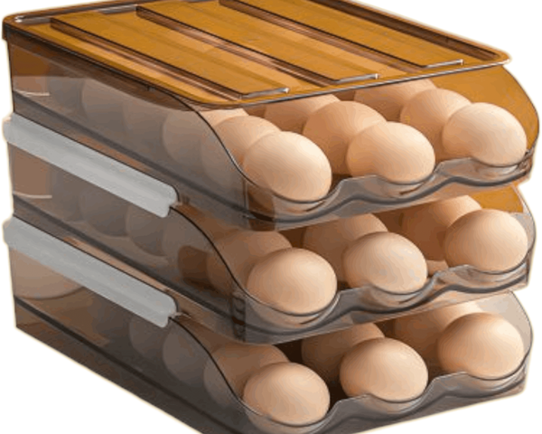 Automatic Rolling Multi-Layer Fridge Egg Box