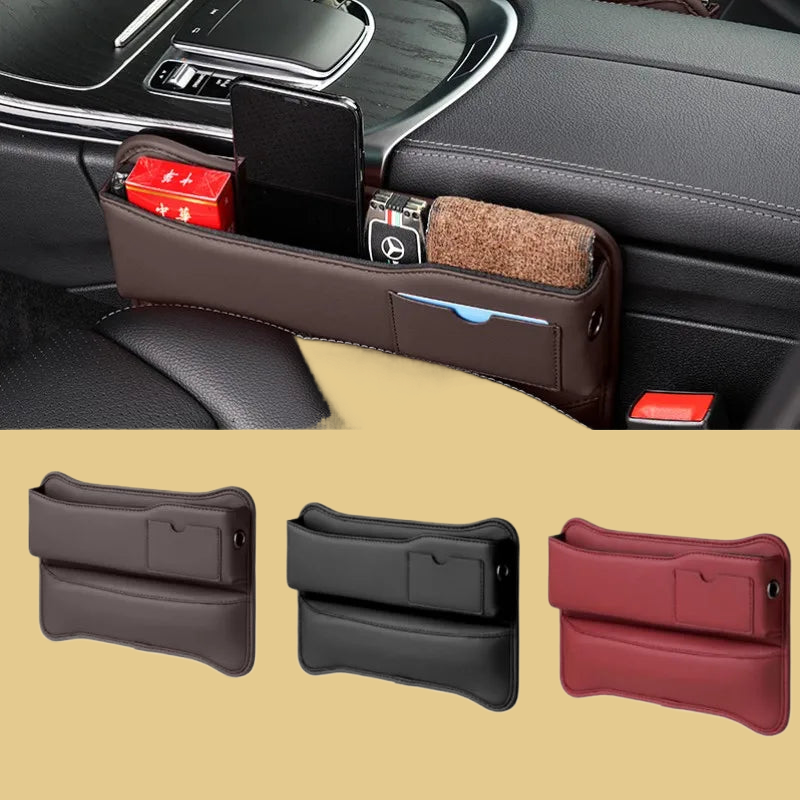 Leather Car Seat Gap Organizer