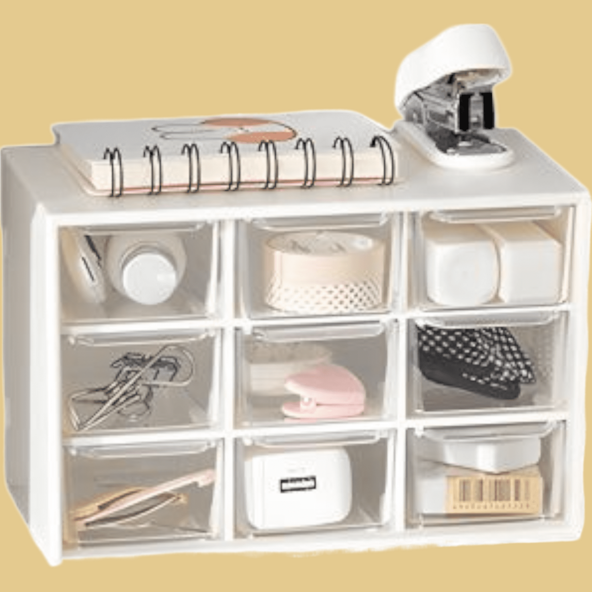 Nine Palace Grid Small Drawer Organizer