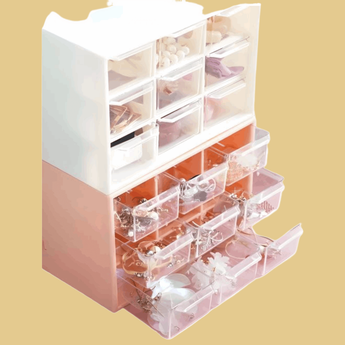 9 Compartment Dustproof Drawer Storage Box