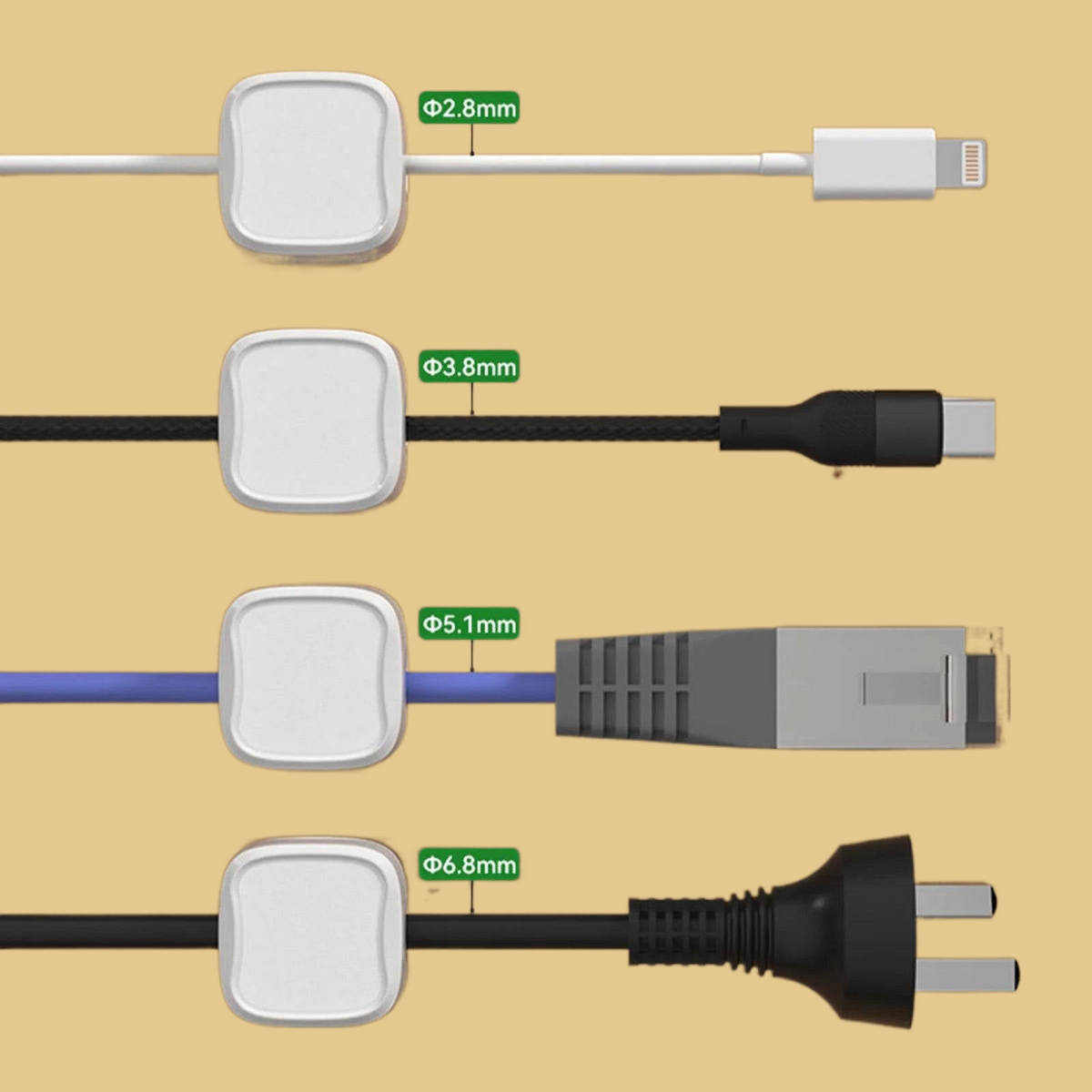 Magnetic Cable Clips Cable Organizer