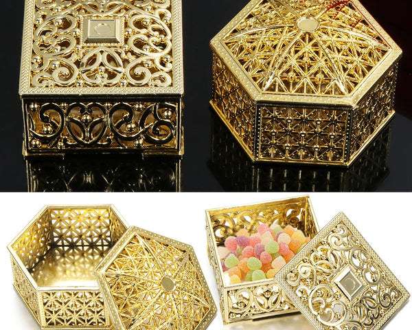 Retro Plastic Hollow Jewelry Storage Box