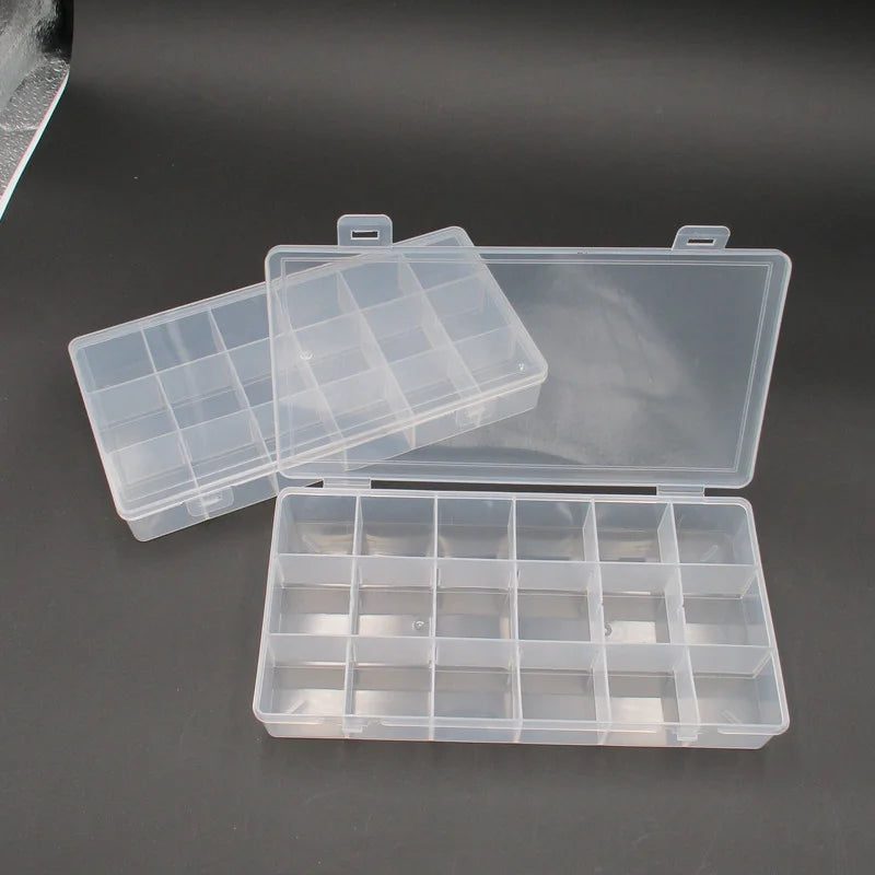 Multi Grid Clear Storage Boxes