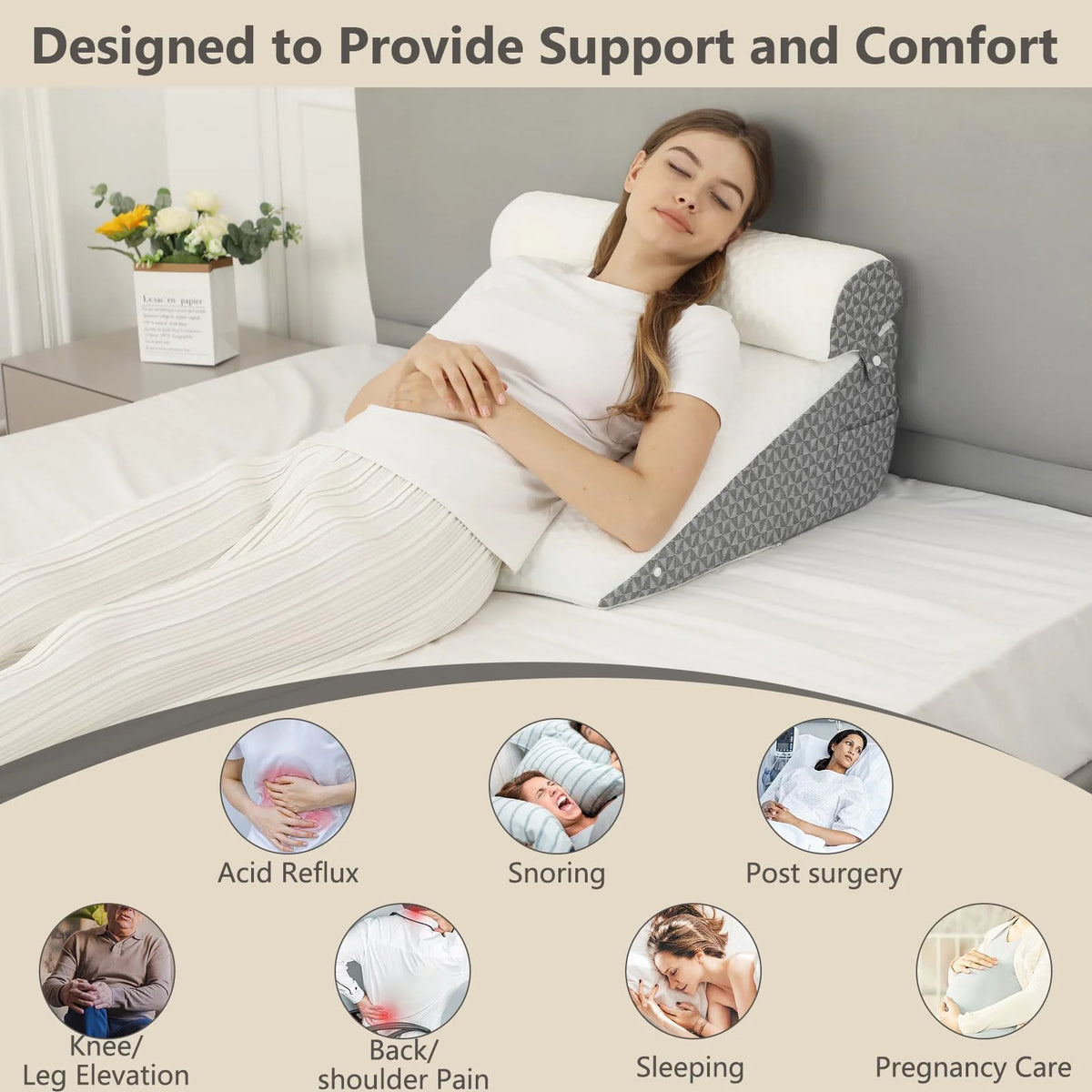 Orthopedic Wedge Shaped Pillow