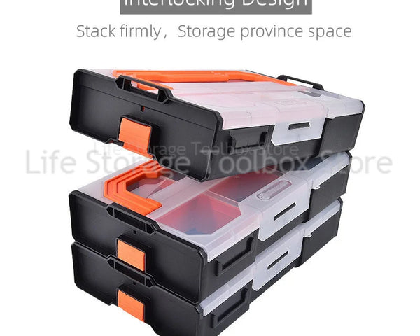 Stackable Parts Organizer Tool with Detachable Storage Boxes