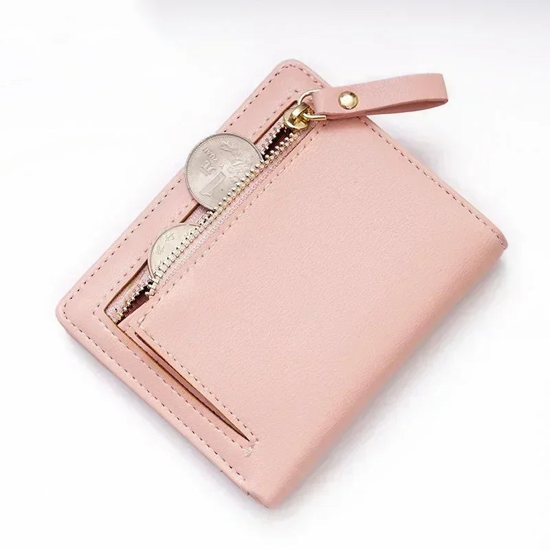 Mini Short Purse with Zipper Coin Bag