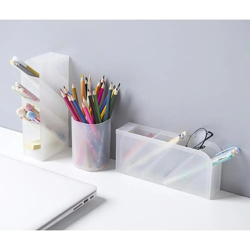 Multi-Grid Cylinder Desk Pen Organizer