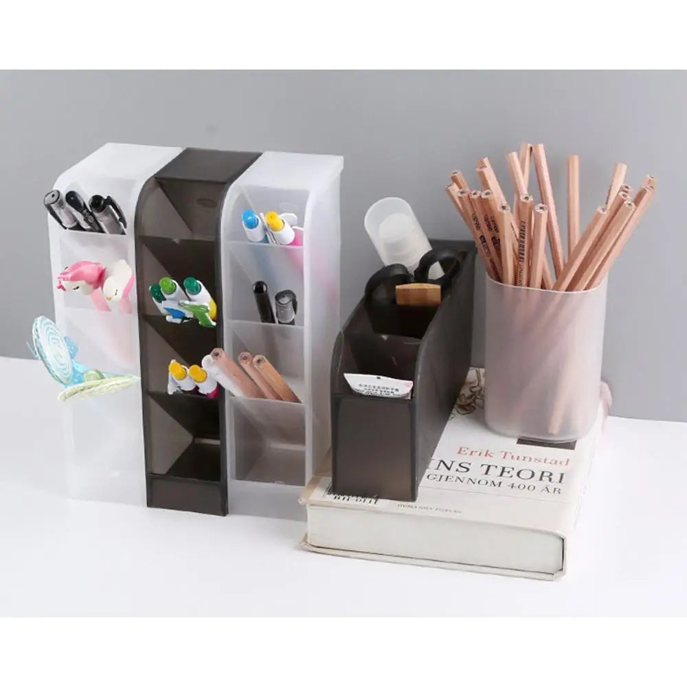 Multi-Grid Cylinder Desk Pen Organizer