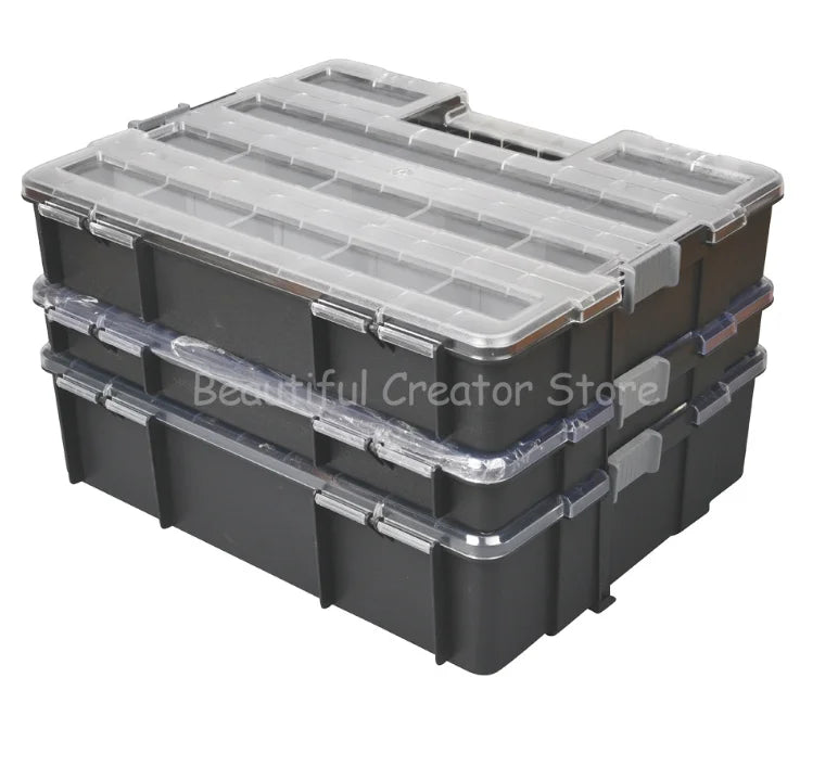 Stackable Multi-Grid Tool Organizer Box