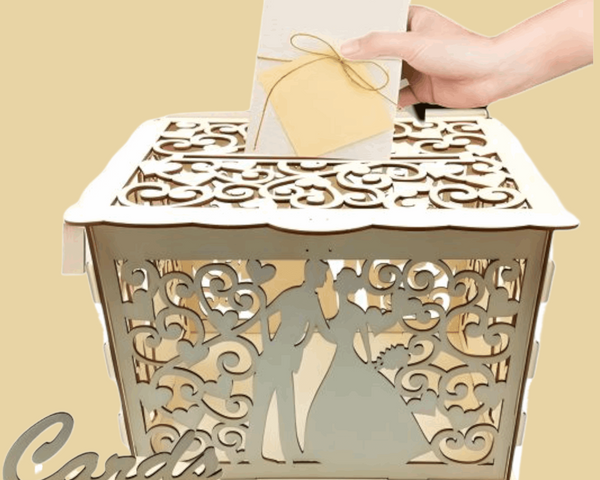 DIY Wooden Wedding Card Box