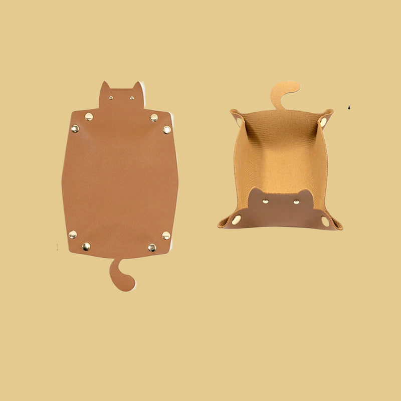 Cat Shaped PU Leather Storage Box