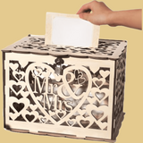 Rustic Charm Wooden Wedding Gifts Card Boxes With Lock