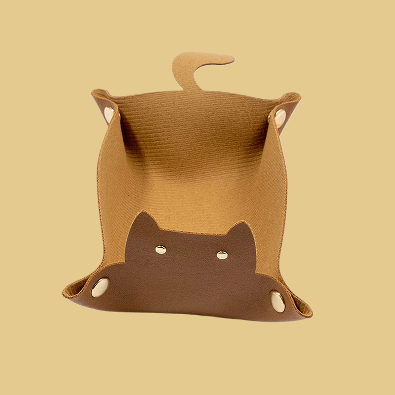 Cat Shaped PU Leather Storage Box