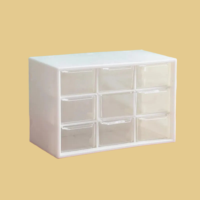 9 Compartment Dustproof Drawer Storage Box