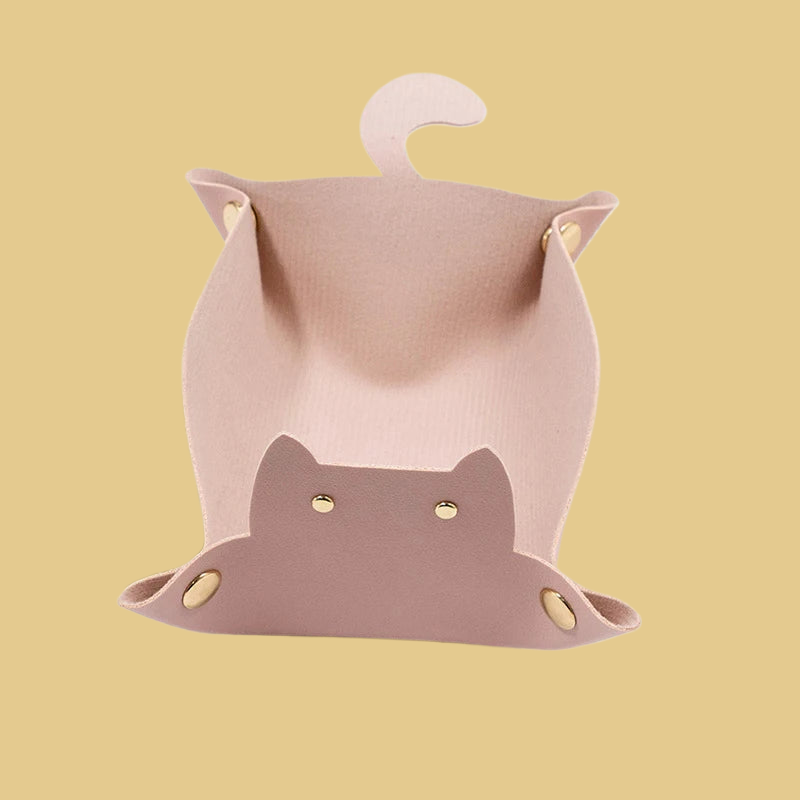 Cat Shaped PU Leather Storage Box