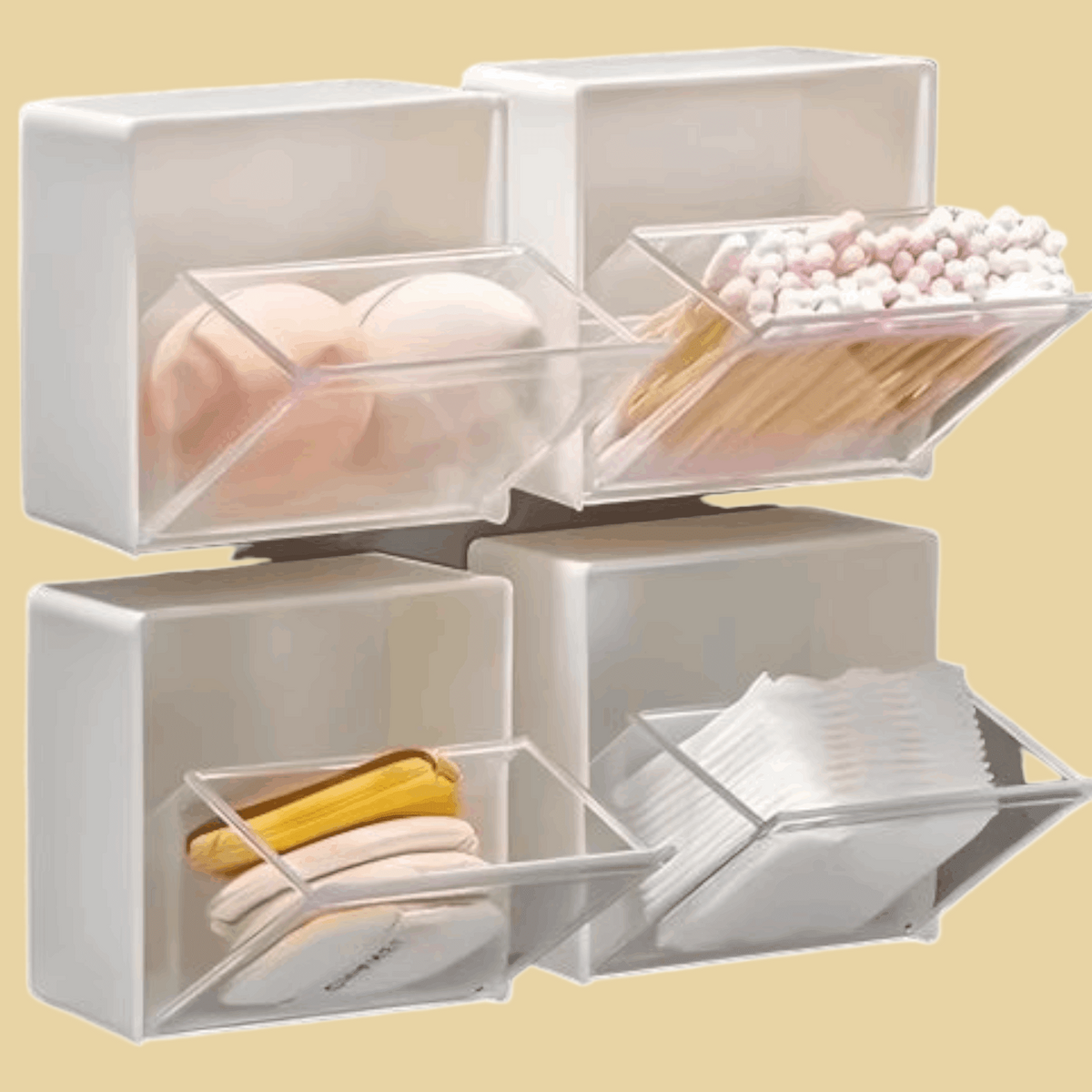 Clear Wall-Mounted Storage Box