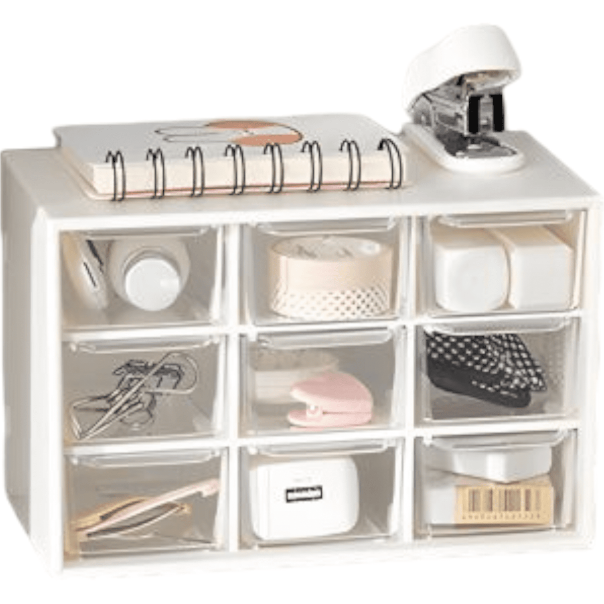 Nine Palace Grid Small Drawer Organizer