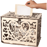 Rustic Charm Wooden Wedding Gifts Card Boxes With Lock