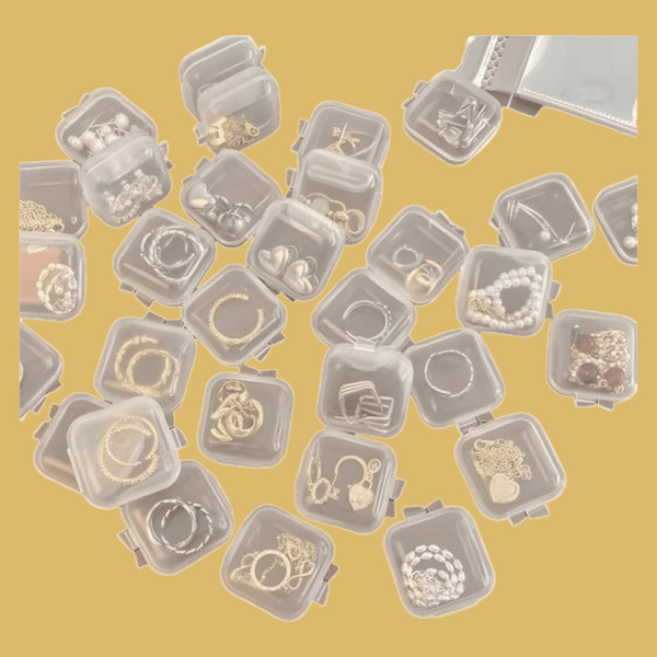 10 Piece Transparent Jewelry Storage Set